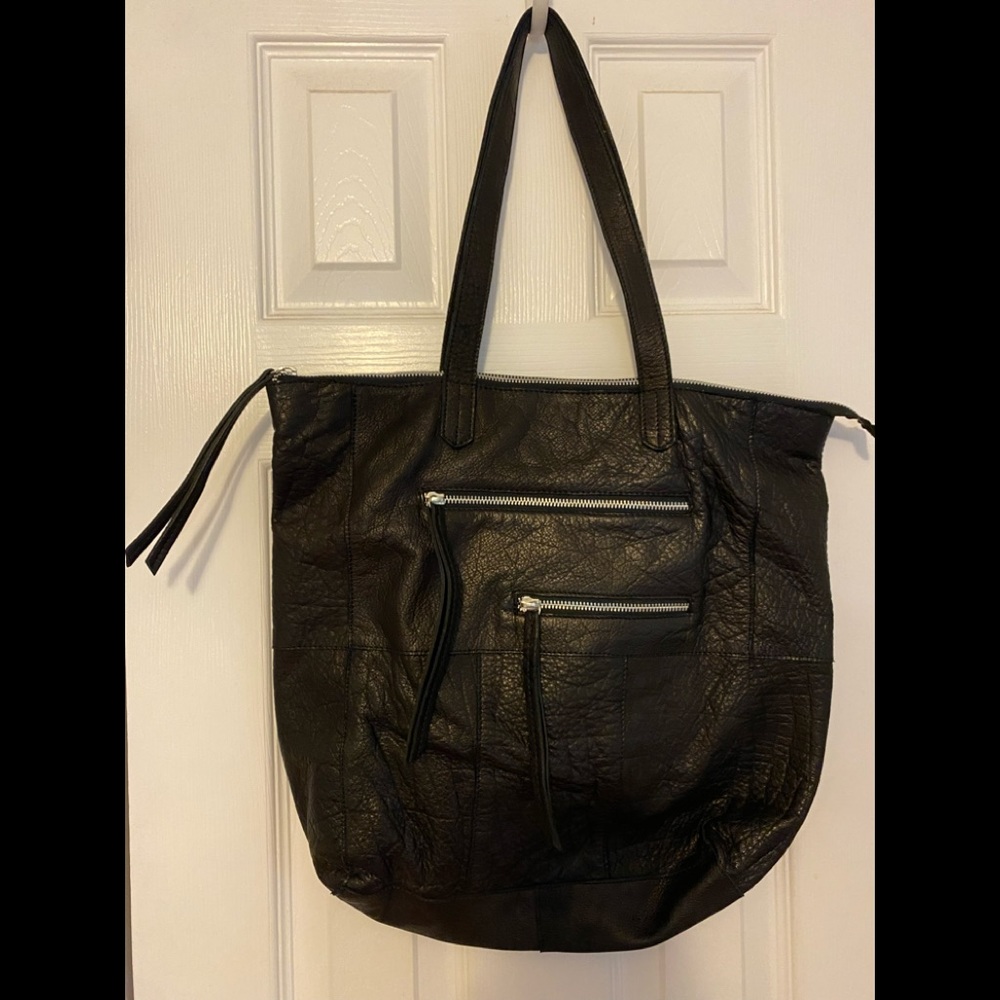Day & Mood Anthropologie Heather Biker Style Leather Handbag